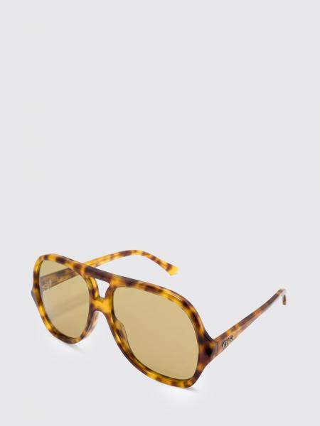 Occhiali da sole aviator Chloé in acetato con forma a goccia e doppio ponte