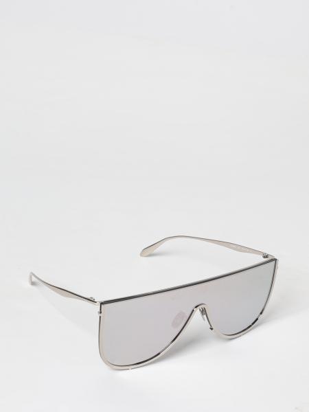Alaïa Rounded Metal-Frame Sunglasses with Coloured Lenses