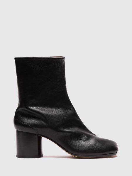 MAISON MARGIELA 円筒ヒール付き Tabi ラムスキンアンクルブーツ