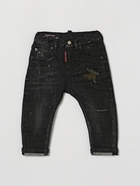 DSQUARED2 男童修身版破洞牛仔裤