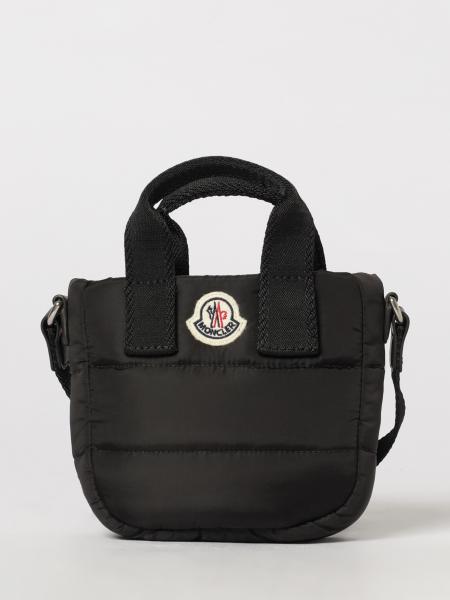 Boy's Small Quilted and Padded Nylon Tote Bag Moncler with Logo