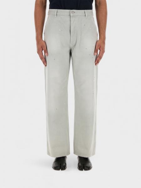 MAISON MARGIELA 阔腿棉质牛仔裤，做旧效果