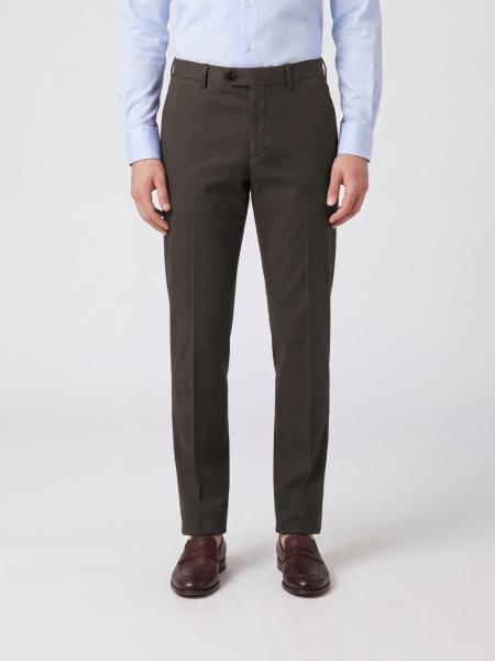 Slim-Fit-Chinohose Brunello Cucinelli aus Stretch-Baumwolle mit Bundfalten