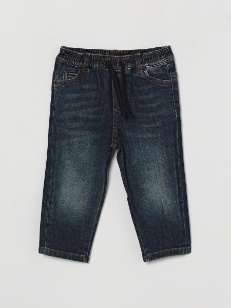 Jeans regular fit Dolce & Gabbana da bambino in denim stretch con coulisse