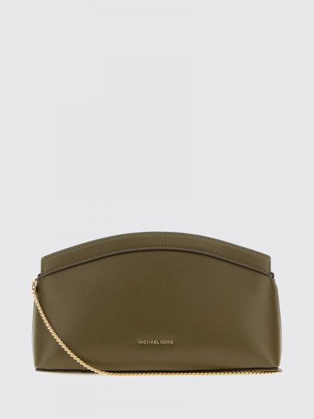 Athena Grained Leather Crossbody Bag Michael Kors with Metal Chain Strap