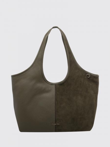Henly Grained Leather and Suede Tote Bag Michael Kors with Metal Logo