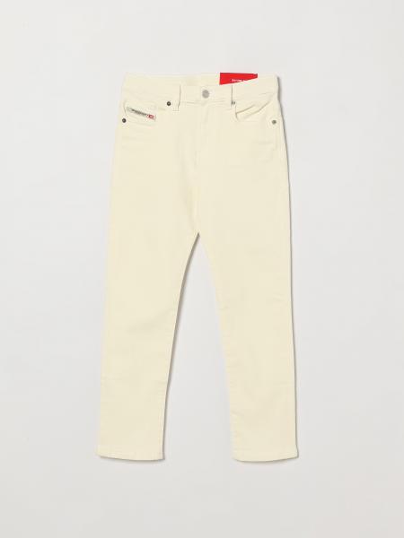 Jean 2020 D-Viker Diesel pour garçon en denim de coton à coupe droite