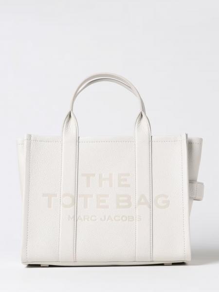 Marc Jacobs The Medium Tote Bag in Grained Leather with Printed Logo