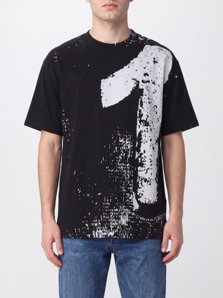 Slogan Print Cotton T-shirt Maison Margiela with Dropped Shoulders