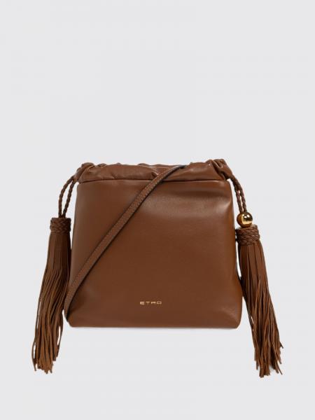 Minibolso saco Kalispera Etro de piel de cordero con borlas