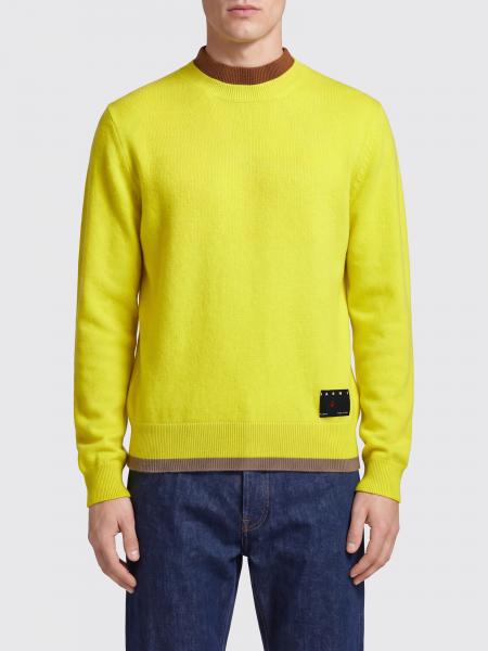 Slim Fit Cashmere Crewneck Jumper Marni with Contrast Trims