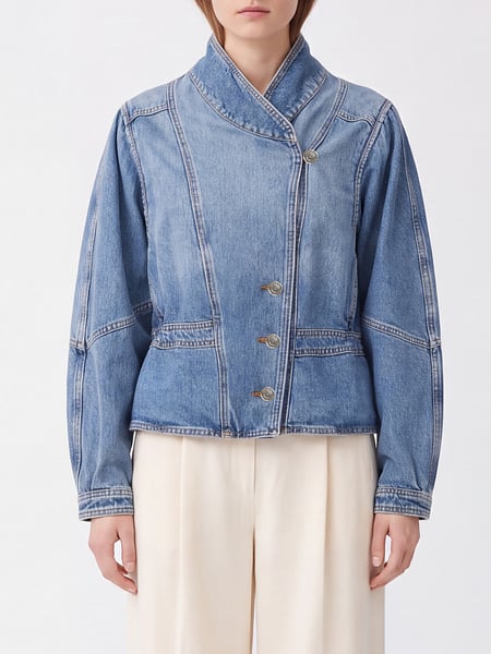 Zweireihige Kurzjacke Isabel Marant Etoile aus Baumwolle mit hohem Kragen
