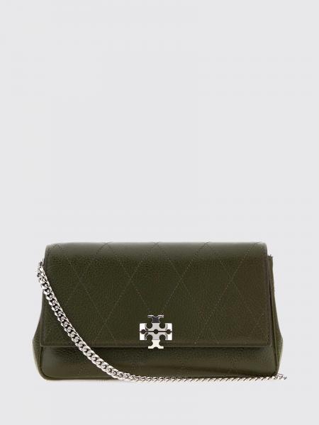 Charlie Quilted Leather Mini Crossbody Bag Tory Burch with Double T Logo
