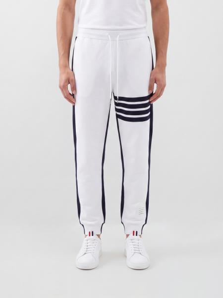 Jogginghose aus Baumwolle mit ikonischem 4-Bar-Streifen von Thom Browne