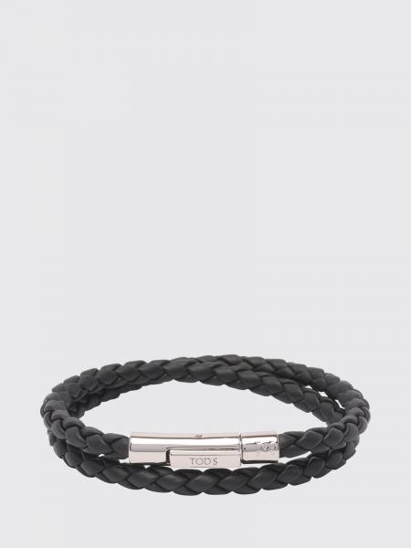 Bracelet MyColors Tod's en cuir de veau tressé avec logo gravé