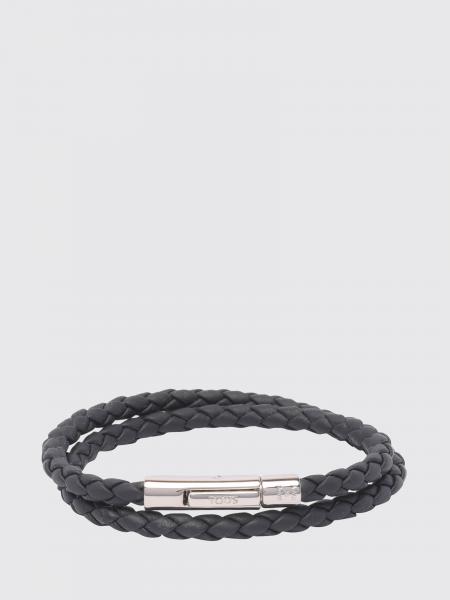 Bracelet MyColors Tod's en cuir de veau tressé avec logo gravé