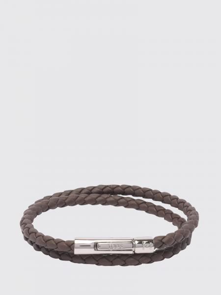 Bracelet MyColors Tod's en cuir de veau tressé avec logo gravé