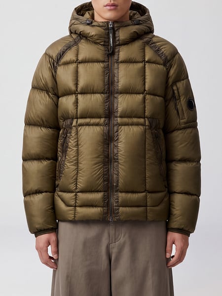 Recycled Ripstop Nylon Hooded Short Down Jacket C.P. Company