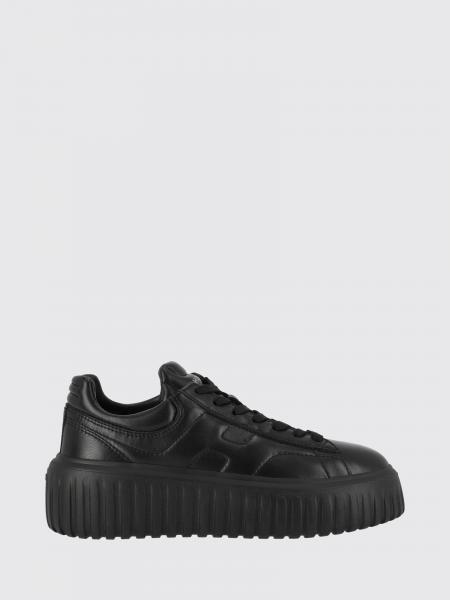 Baskets à plateforme H-Stripes Hogan en cuir de veau lisse avec logo embossé