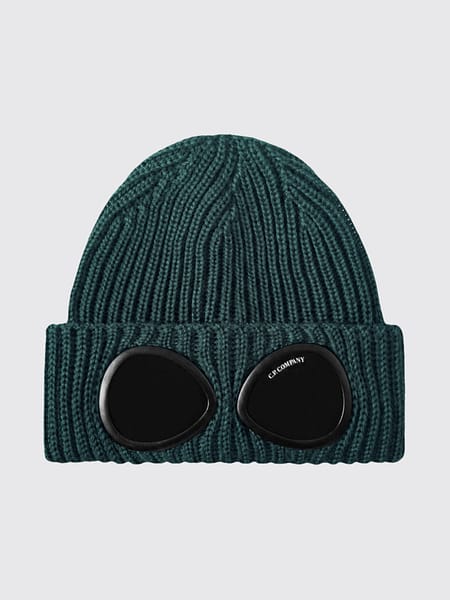 Ribbed Wool Goggle Beanie C.P. Company with Turn-Up Cuff