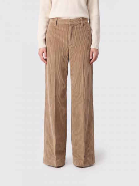 Brunello Cucinelli High-Waisted Wide-Leg Trousers in Corduroy Velvet