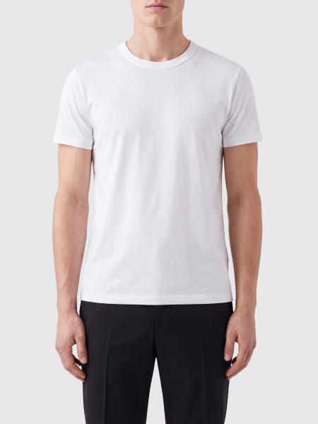 Crewneck T-shirt Tom Ford in Stretch Cotton with Short Sleeves and Straight Hem