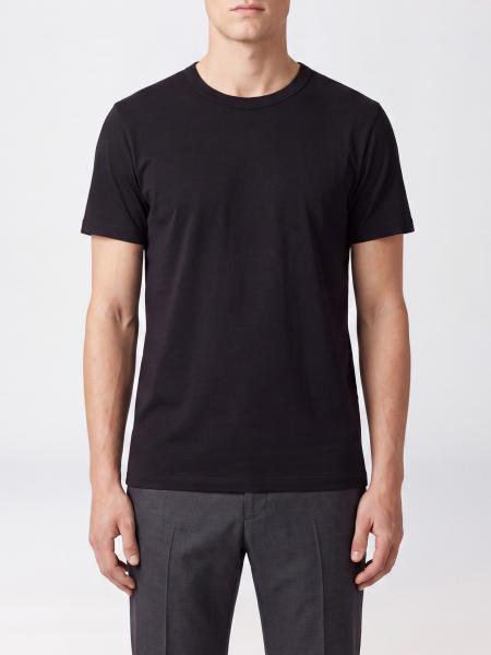 Crewneck T-shirt Tom Ford in Stretch Cotton with Short Sleeves and Straight Hem