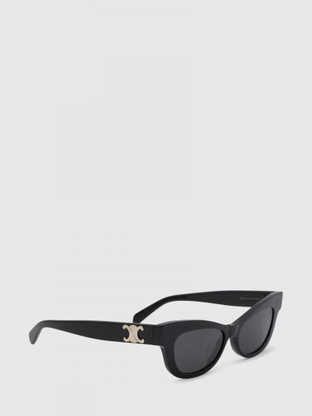 Cat-Eye Celine Sunglasses in Tortoiseshell Acetate with Triomphe Logo