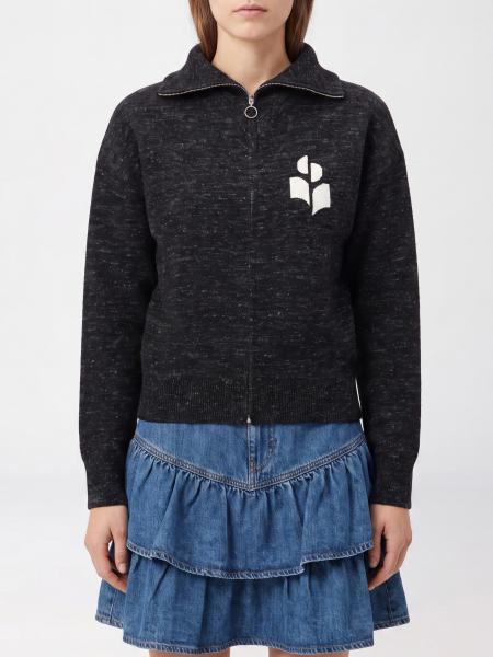 Cardigan zippé Koxy Isabel Marant Etoile en mélange de viscose avec logo monogramme