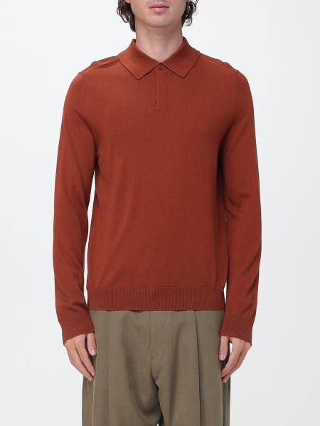 Paul Smith Long-Sleeved Slim Fit Merino Wool Knit Polo Shirt