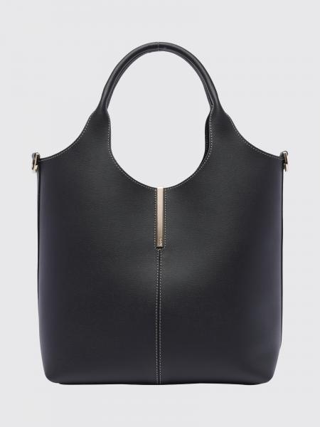 Smooth Calf Leather Handbag Tod's with Double Handle and Shoulder Strap