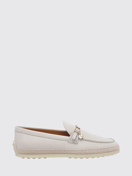 Smooth Leather Loafers Tod's with Pebbled Sole and Engraved Logo