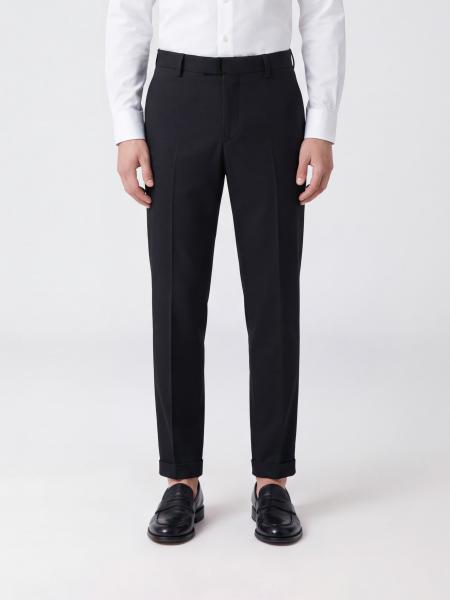 Dondup Gaubert Slim Fit Stretch Cotton Chino Trousers in Brown