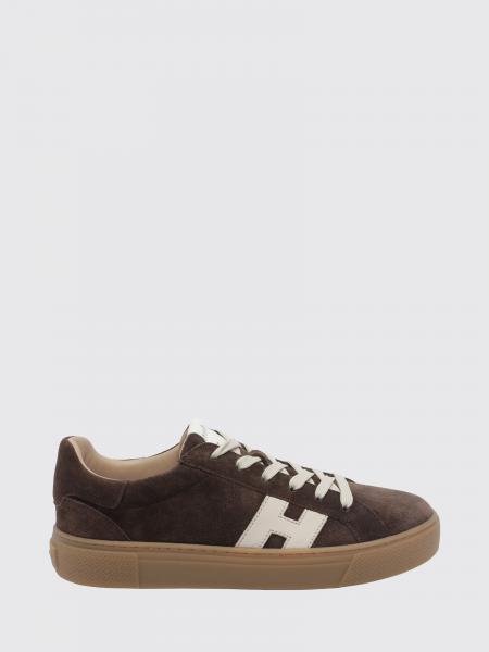 H705 Hogan Sneakers in Calfskin and Suede with Contrasting H Logo
