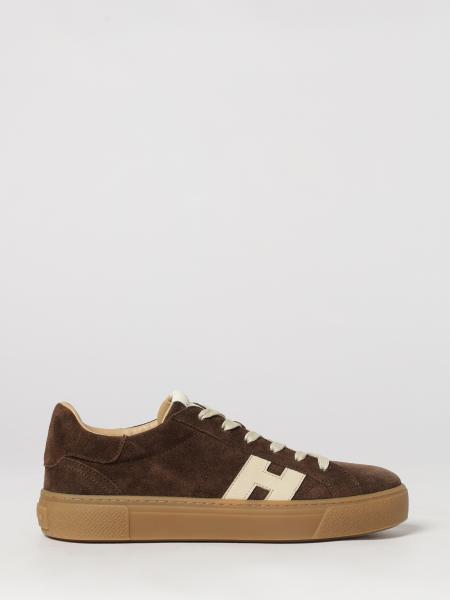 H705 Hogan Sneakers in Calfskin and Suede with Contrasting H Logo