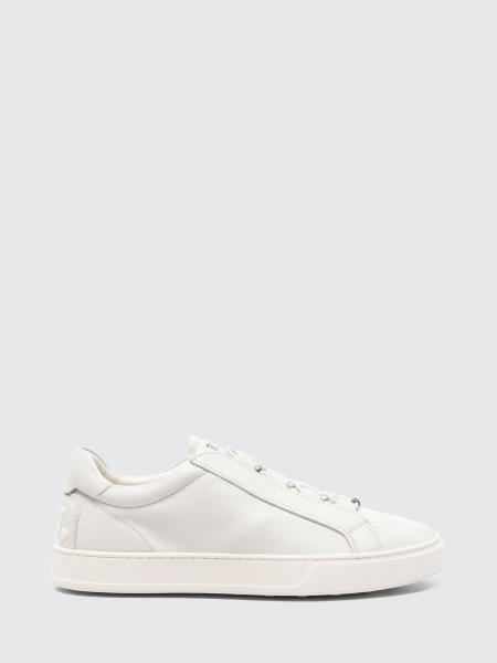TOD'S 힐 고미니 디테일 스무스 카프스킨 슬립온 스니커즈