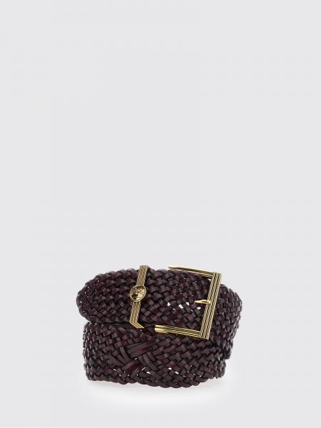High Adjustable Woven Calf Leather Belt Etro with Buckle