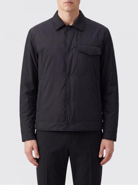 Giacca camicia imbottita Herno in tessuto tecnico con tasche a pattina