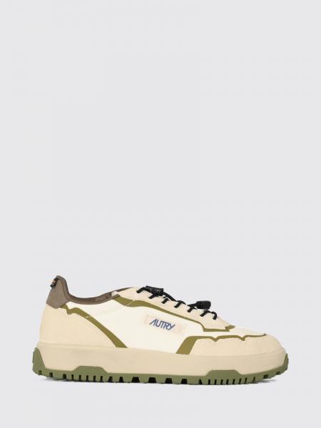 Wildpace Low Autry Two-Tone Sneakers in Calfskin and Cordura® Nylon