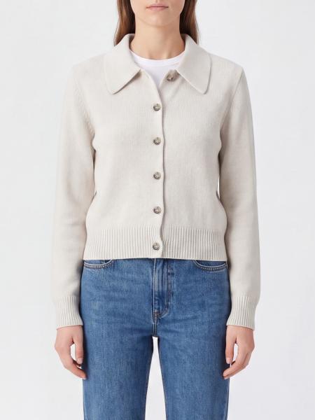 Cardigan A.P.C. in Wool and Cotton Blend with Classic Collar and Buttons