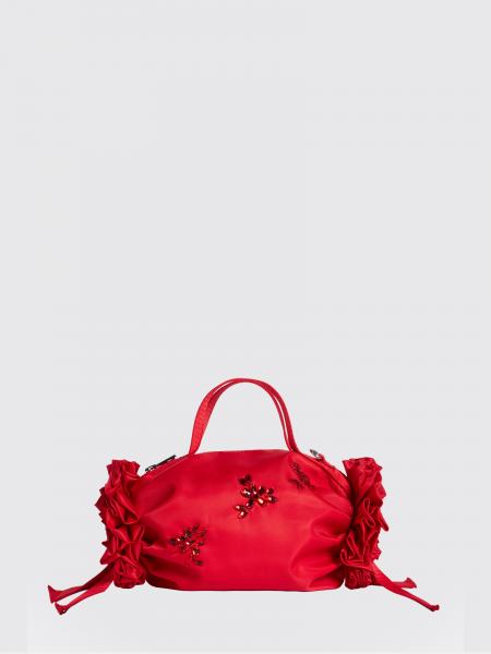 Simone Rocha Double Ribbon Nylon Handbag with Crystals and Bow