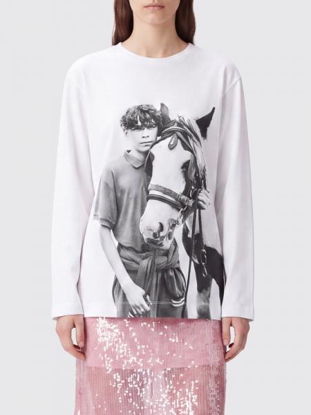 T-shirt a maniche lunghe Simone Rocha in cotone con stampa grafica