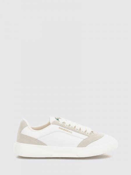 Zweifarbige Low-Top-Sneaker Casablanca aus Leder und Textil
