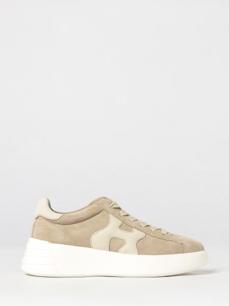 Rebel Leather and Suede Sneakers Hogan with Chunky Sole