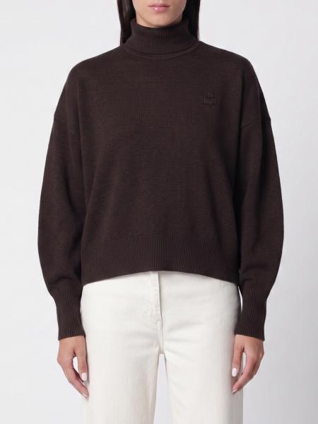 Turtleneck Jumper Isabel Marant Etoile in Cotton-Blend with Embroidered Logo