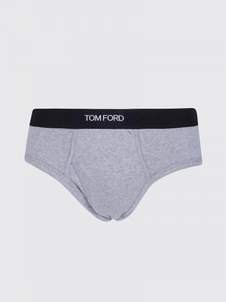 Contrast Logo Waistband Stretch-Cotton Briefs Tom Ford