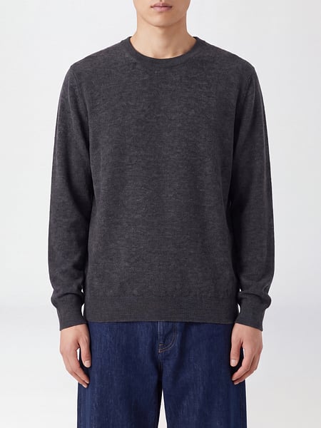 Maglia girocollo Brunello Cucinelli in pregiato misto cashmere e seta