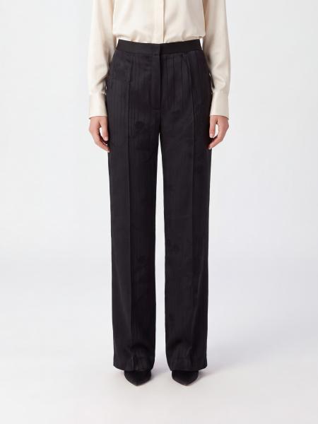 Forte Forte High-Waisted Floral Print Viscose Palazzo Pants