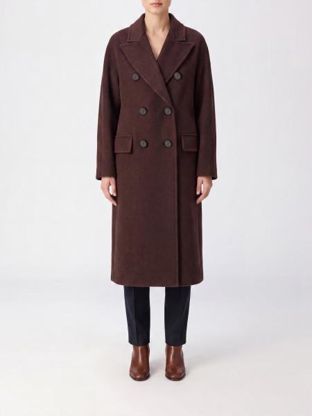 Max Mara Angus Long Double-Breasted Coat in Cashmere and Alpaca