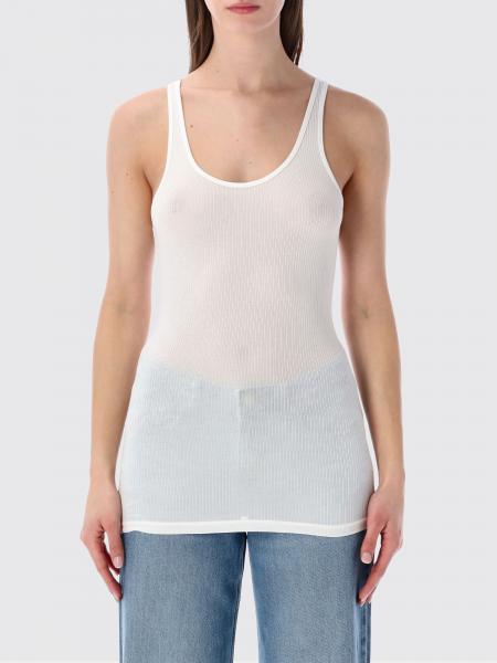Slim-Fit-Top James Perse aus Stretch-Baumwolle mit schmalen Trägern